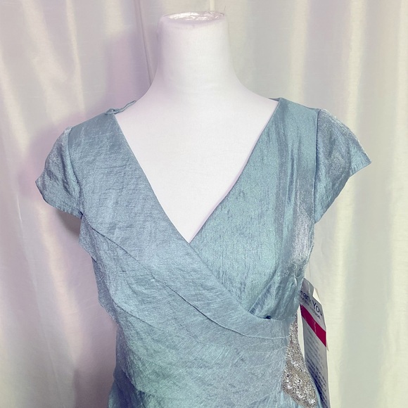 London Times Ruffled Draped Sheath Dress - Picture 3 of 15